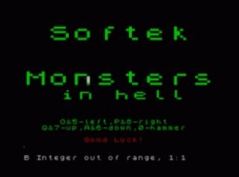 Monsters In Hell (1983)(Softek Software International)[a][16K] Rom